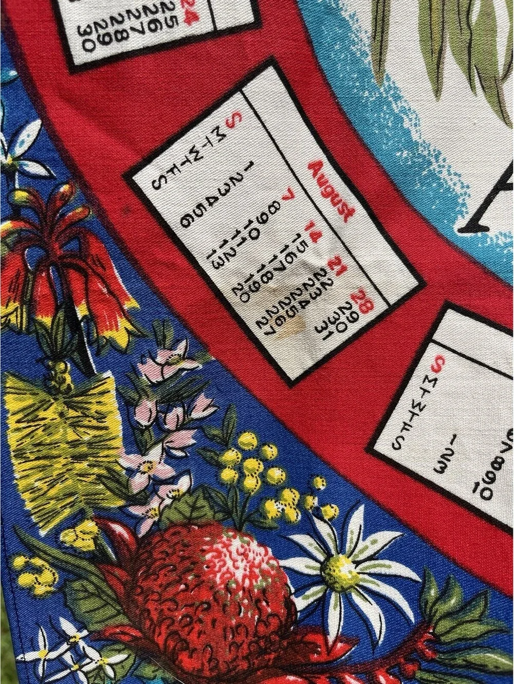 1977 Vintage Australia Koala Tea Towel 100% Cotton 18x27”